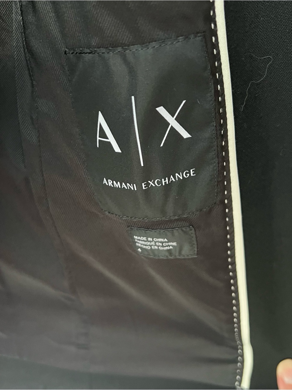 Like New! Classic Black Women's Blazer Jacket from Armani Exchange- Size 4 US